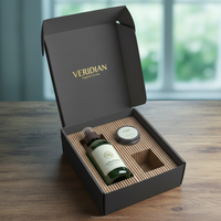 Boîte d'emballage antichoc en carton ondulé avec insert en papier anti-bruit pour ensemble de soins de la peau en bouteille de verre