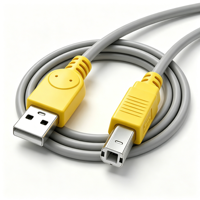Cable de Impresora USB 2.0 de Alta Velocidad 480Mbps, Tipo A Macho a Tipo B Macho, Cable de Datos para HP, Canon, Epson, Dell