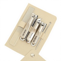 Ensemble d'outils de manucure en acier au carbone, 10 pièces, coupe-ongles, kit de pinces avec étui de rangement rotatif pour la manucure et la pédicure