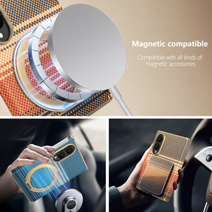 Funda de Lujo para Teléfono Móvil Z Fold 8 Ultra, Resistente al Agua, con Marco Electrochapado, Protección Contra Caídas, Plegable, Magnética y Resistente - Product Image 4