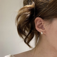 Collier Bowei avec boucles d'oreilles en forme d'œil allemand, élégantes et minimalistes, pour femmes