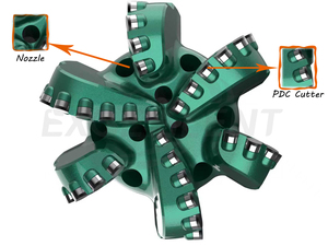 유정 및 지열 탐사 드릴링 도구 용 합금강 단조 우물 드릴링 다이아몬드 PDC 드릴용 날 - Product Image 3