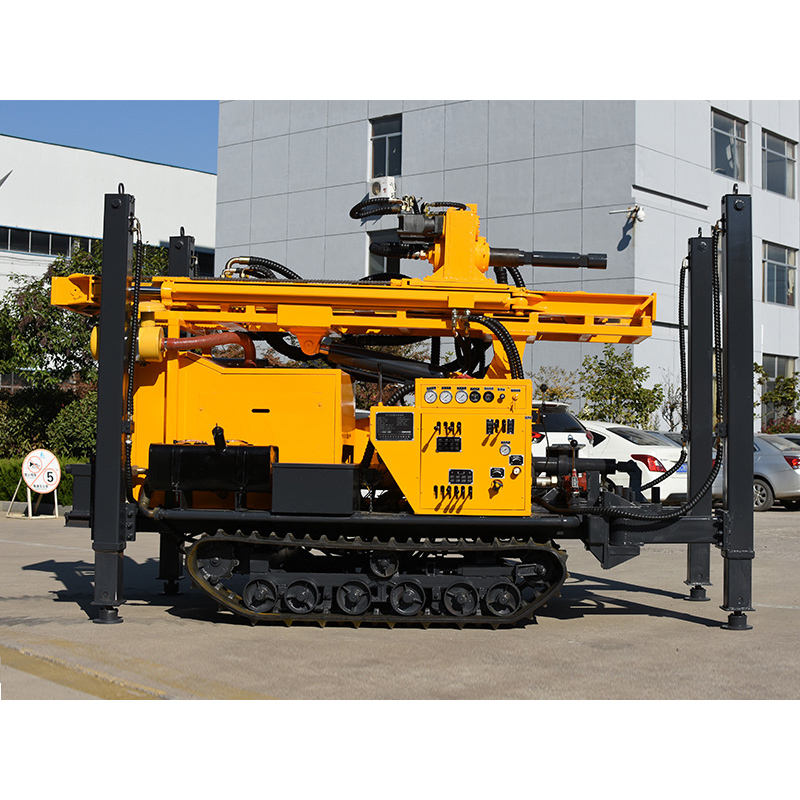 Deisel Engine Boring Rig Crawler Mounted diesel Engine Driven Borehole Pneumatic Water Drilling ...