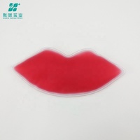 Esthétique Soulagement de la douleur Compresse froide Logo personnalisé Pack de glace Forme de lèvre Pack de gel froid pour les lèvres