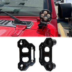 Soporte de montaje de luz para pilar A de aleación de aluminio para Jeep Wrangler JL, iluminación todoterreno - Product Image 1