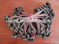 Cable Plano IDC Gris LJX de 16 Pines (2x8P) con Paso de 2.54mm, Arnés de Cableado Gris para Equipos Mecánicos y Pantallas LED