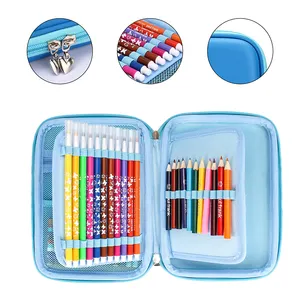 Trendy S Molded EVA School Supplies Storage Pencil Case