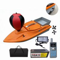 Bateau à appâts télécommandé Yuerlang Chengfeng 12V en plastique à double moteur avec GPS, capacité de charge de 6 kg, vitesse maximale de 8,0 mph, retour automatique par onde
