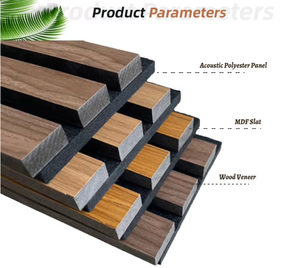Pannello in <span class=keywords><strong>Legno</strong></span> a Doghe Chengxin, <span class=keywords><strong>Pannelli</strong></span> in MDF <span class=keywords><strong>con</strong></span> Doghe in <span class=keywords><strong>Legno</strong></span> Naturale, Pannello Acustico a Doghe, Pannello Fonoassorbente per Pareti - Product Image 2
