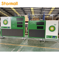 Tótem Publicitario para Gasolinera al Aire Libre, Letrero de Precio de Combustible, Diésel, Gasolina, Petróleo, Panel de Pantalla LED