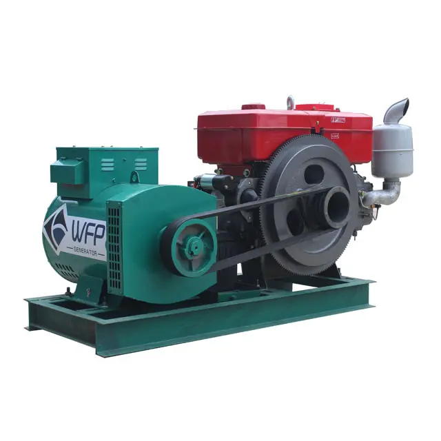 WFP brand 16kw electric or hand start single cylinder diesel generator set for sale
