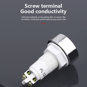 Lampada Spia LED Serie <span class=keywords><strong>PL</strong></span> in Plastica 6mm Impermeabile 12V 24V 36V 220V con Cavo Rosso Giallo Verde - Product Image 5