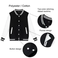 Giacche con Logo personalizzato all'ingrosso Designer giacche Casual giacca da Baseball Letterman cappotto cotone poliestere Unisex giacche college
