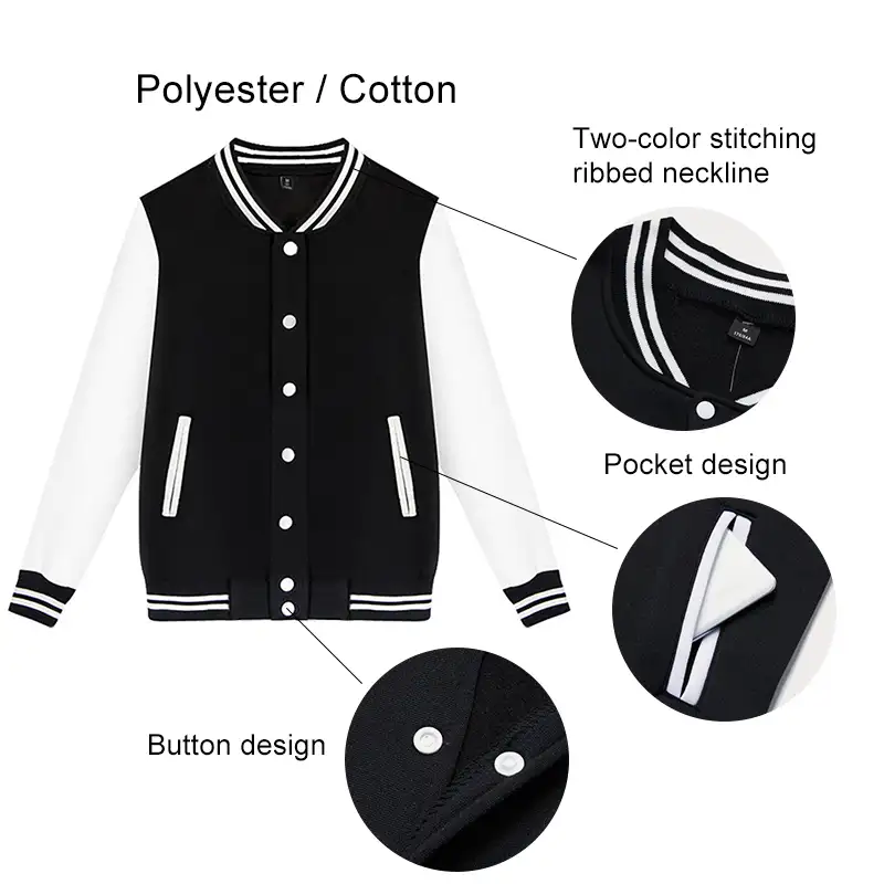 Vestes de Baseball unisexe, blouson décontracté en coton et Polyester, avec Logo, styliste personnalisé, motif lettre, vente en gros,