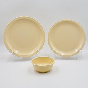 Juego de Vajilla de Melamina de Grado Alimenticio de 12 Piezas para 4 Personas, Incluye Platos Laterales de 9 Pulgadas, Platos Principales de 10 Pulgadas y Tazones de 5 Pulgadas - Product Image 1