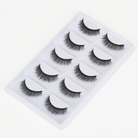 Vendeur 5 paires B C D Dd Curl 5D 7D 25Mm bande de faux vison moelleux en vrac faux cils cils de 10 paquet pour la vente en gros