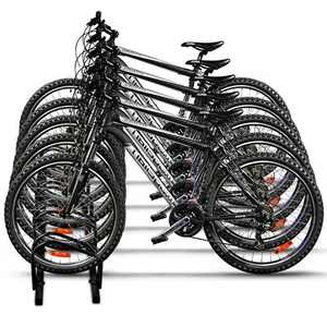 حامل دراجات هوائية عالي الجودة لصف وتخزين الدراجات، حامل معدني للدراجات في الأماكن العامة، أدوات دراجات بسيطة قابلة للتعديل لحمل الدراجات - Product Image 5