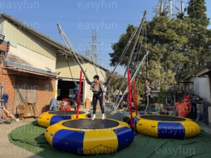 Juegos Inflables de Carnaval con Certificación CE, Trampolín, Juegos de Salto Bungee para 4 Personas, Venta al por Mayor para Negocios de <span class=keywords><strong>Alquiler</strong></span> - Product Image 5