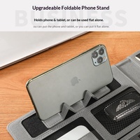 Carpeta de Negocios Magnética Multifuncional de Material PU A4 con Correa, Clip para Gerentes, Carpeta para Documentos de Reuniones, Ventas y Contratos