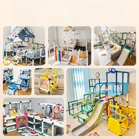 Structure d'escalade Montessori pour enfants, échelle intérieure en plastique, mur d'escalade pour aire de jeux, structure d'escalade pour enfants avec balançoire et toboggan