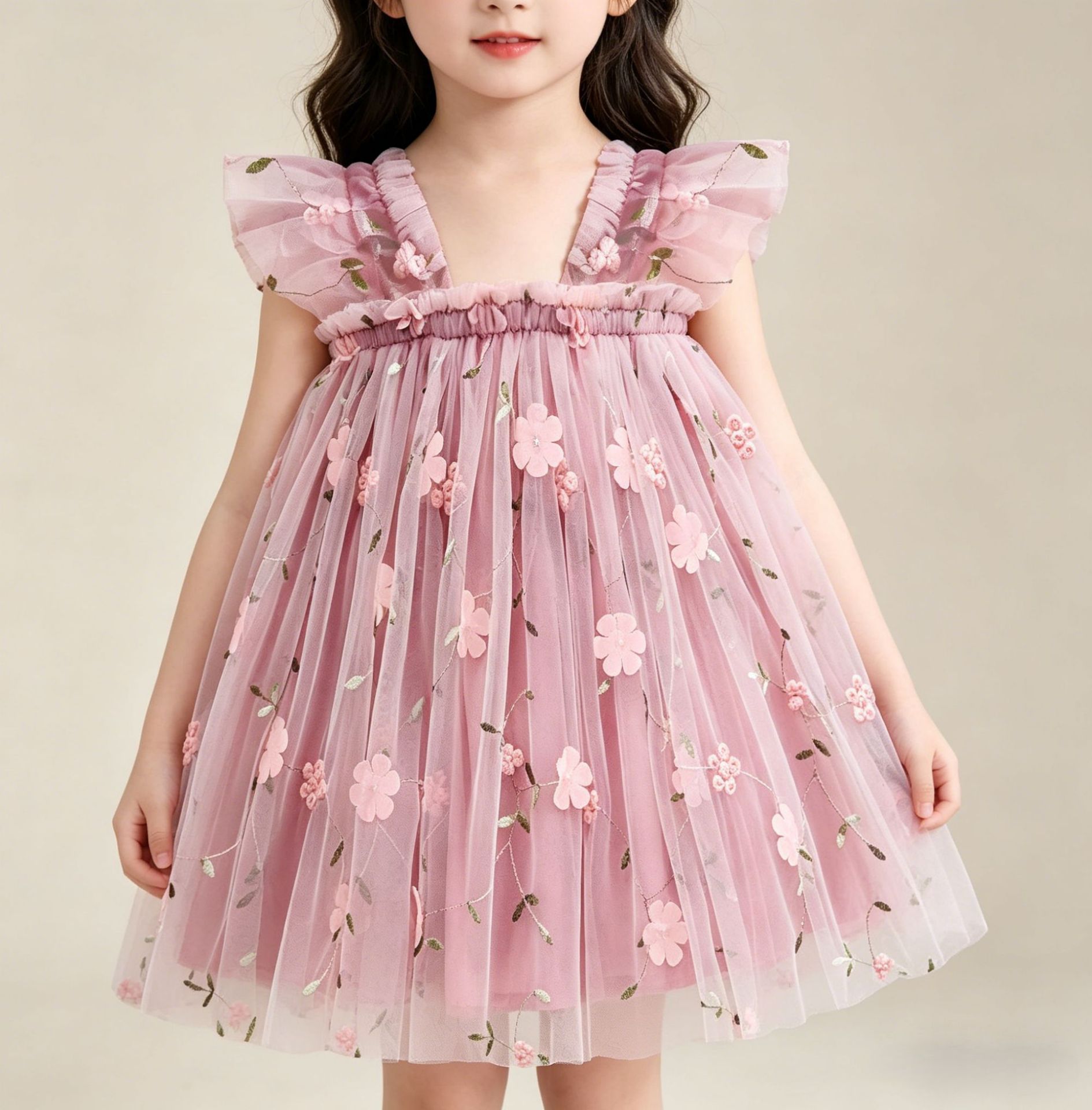 Petite fleur à patch rose foncé