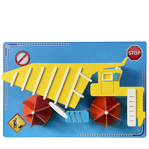 インタラクティブな屋内子供用プラスチックサンドプレイセンター機器プールとウォールボードアミューズメント - Product Image 1