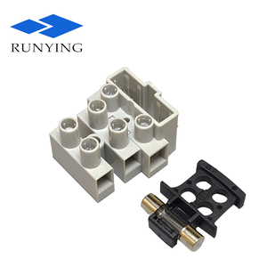 Terminal para pcb conectores con fusible de 3 polos cable LED protector de la Tierra-tornillo bloque de terminales con fusible - Product Image 4