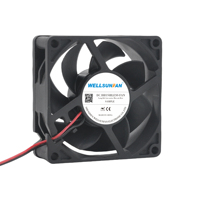 Ventilateur axial de refroidissement WELLSUNFAN EC07025 EC 70x70x25mm, faible bruit, silencieux, sans balais, 5,5W pour équipements industriels et boîtiers PC