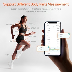 Ruban à mesurer électronique doux pour le corps Règle en acier plastique ABS intelligente numérique pour les mesures du corps Système de mesure impérial - Product Image 5