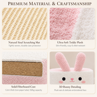 Tour d'escalade pour chat en peluche et sisal avec grotte fermée et panneau à gratter en corde de sisal pour grands chats, Vente en gros, Noël, OEM/ODM