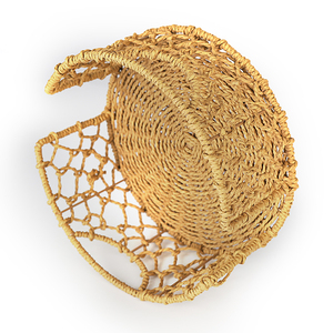 Eco-Friendly Multifunction Woven Cloth <strong>Storage</strong> <strong>Basket</strong> <strong>Wicker</strong> with Rope for Clothing Household Items Sundries Display - Product Image 2