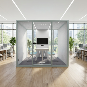 Cabine Acoustique Modulaire Mobile en Gros pour Bureau, Cabine Téléphonique Insonorisée, Cadre en Alliage d'Aluminium, Vente Directe Usine - Product Image 1