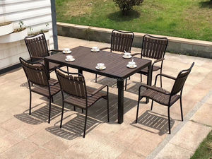 कास्ट एल्यूमीनियम Patio फर्नीचर सेट बिस्ट्रो कुर्सी बेंच - Product Image 4