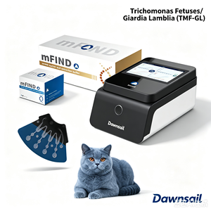 <span class=keywords><strong>Test</strong></span> combiné TMF/GL pour Trichomonas Giardia Lamblia, équipement vétérinaire portable, puce microfluidique, sûr et fiable - Product Image 1