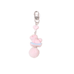 Porte-clés en peluche en forme de poney avec pompon et perle en forme de cœur pour le Nouvel An chinois du Cheval, breloque pour sac, pendentif pour étui de téléphone - Product Image 6