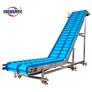 Waterdichte hellende transportband met zelfreinigende PU-band - Ontworpen voor het hanteren van snacks en voedsel - Product Image 2