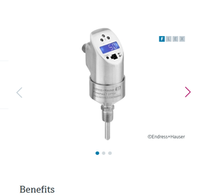 Interrupteur de débit Endress+Hauser DTT31-A1C111AE2AAB DTT31 NEUF et Original - Product Image 1