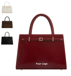 Bolso de mujer personalizado de alta calidad con correas modernas, cuero liso y gamuza, último modelo de bolso de mujer con logotipo personalizado - Product Image 3