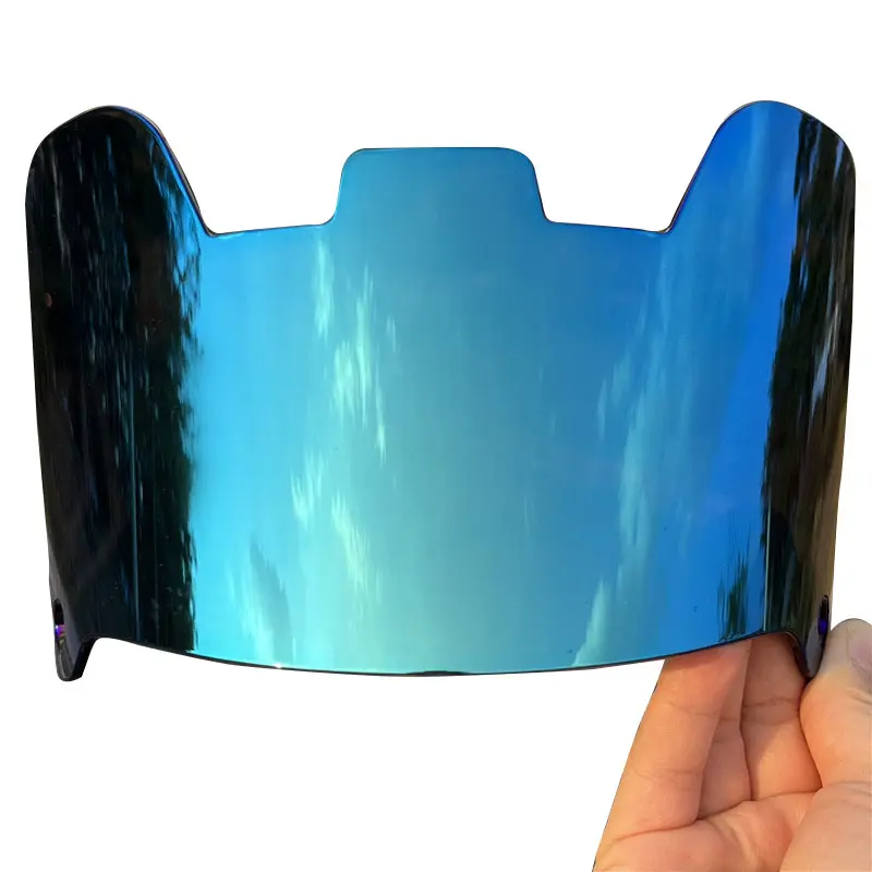 Viseira de capacete americano nfl, viseira oval para proteção de olho para jovens e adultos