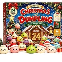 Nouveau produit transfrontalier Calendrier de l'Avent Squishy de Noël 2026 Boîte mystère Jouet pour enfants Unisexe