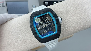 Nouveau produit à succès : Montre mécanique automatique de luxe pour homme avec tourbillon ajouré et boîtier en fibre de carbone NTPT en forme de barre - Product Image 2
