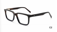 Monture de lunettes optiques classique en métal vert à charnière, pour usage quotidien et voyage, avec verres en nylon colorés et monture en acétate