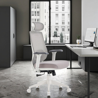 Chaise de Direction Ergonomique de Haute Qualité avec Appuie-tête 2D, Soutien Lombaire Flexible et Respirant, et Base Pivotante Robuste