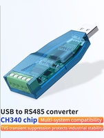Compatibilidad V2.0 Estándar A Módulo de placa de conector Industrial USB a RS485 Convertidor Protección de actualización Convertidor RS232