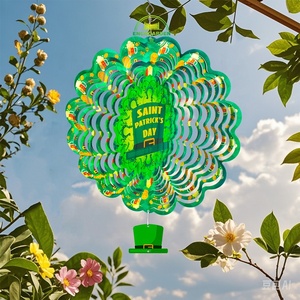 EnchGarden OEM Metal 3D Wind Spinners <b>Hat</b> Hanging for Yard & Garden Bird Protection - Product Image 4