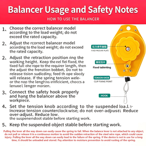 Spring Balancer Sbd 12 0.5 1.2kg Lifting Capacity Manual <b>Hoist</b> For Electric Screwdriver Tools - Product Image 3