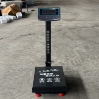 Báscula de Plataforma Digital Plegable, Báscula de Pesaje de Alta Resistencia de 60 kg, Báscula Electrónica con Interfaz RS232