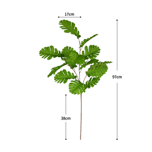 Promotion Exceptionnelle : Feuilles Artificielles de <span class=keywords><strong>Chou</strong></span> en Soie, Plante Artificielle, Fleurs de Mariage Artificielles pour Décoration Maison, Feuilles Vertes Décoratives - Product Image 5