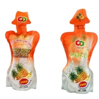 100ml PET/PE laminé matériel Ingect sac Cola bouteille debout sac eau poche jus paquet liquide boisson emballage