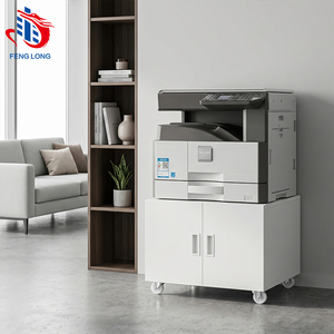 Eco-friendly Metal Printer Base Cabinet Mobile Copier <b>Workstation</b> with Lockable Wheel&Storage Cabinet for Home Office Heavy Duty - Product Image 1